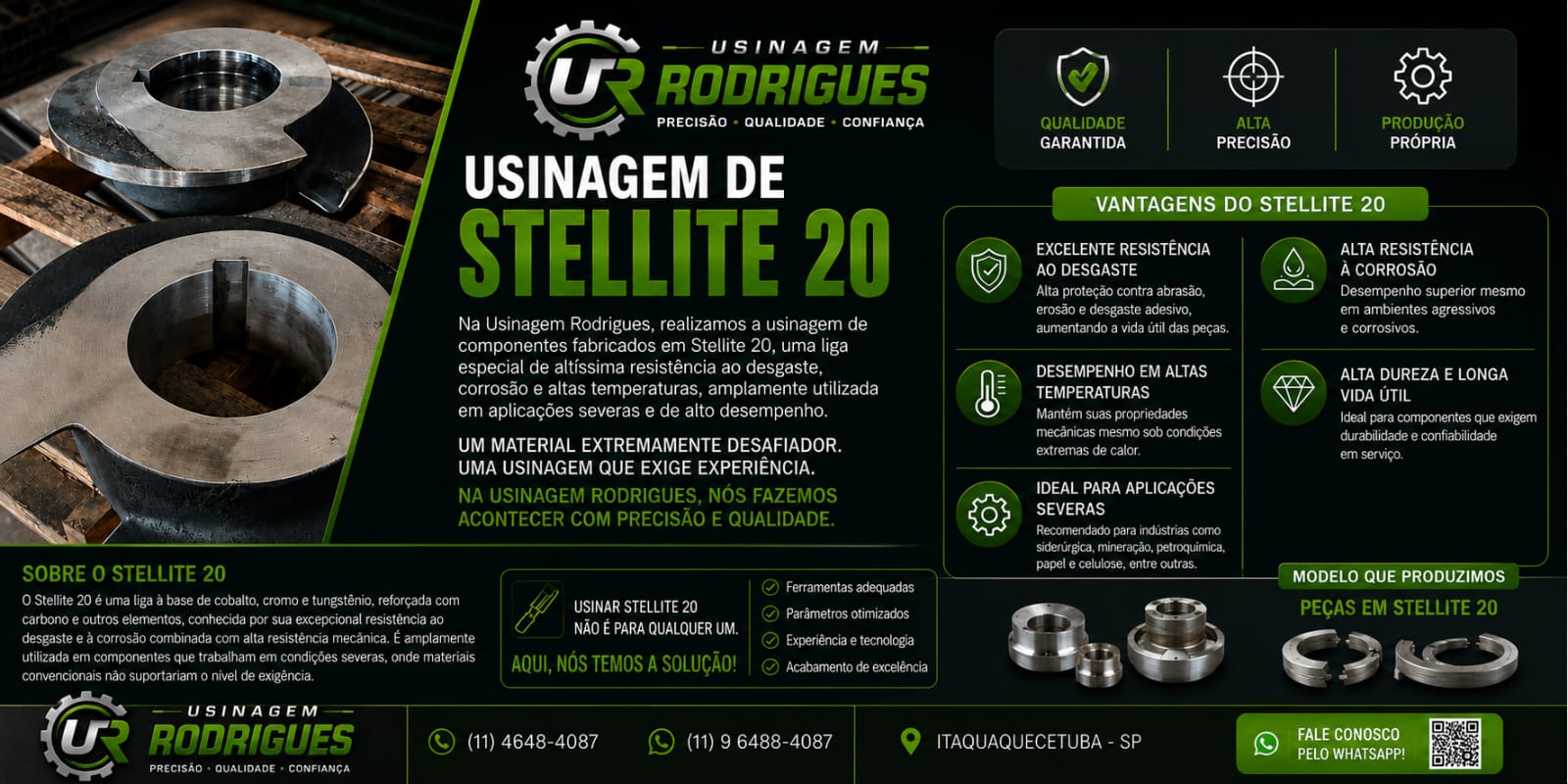 Produto produzido pela Usinagem Rodrigues